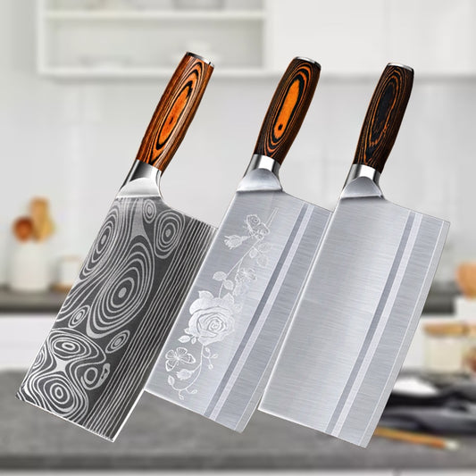 Edelstahl Küchenmesser Fleischerbeil 8 Zoll
