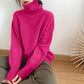 Kaschmir eleganter Rollkragen Damen Pullover weich gestrickt