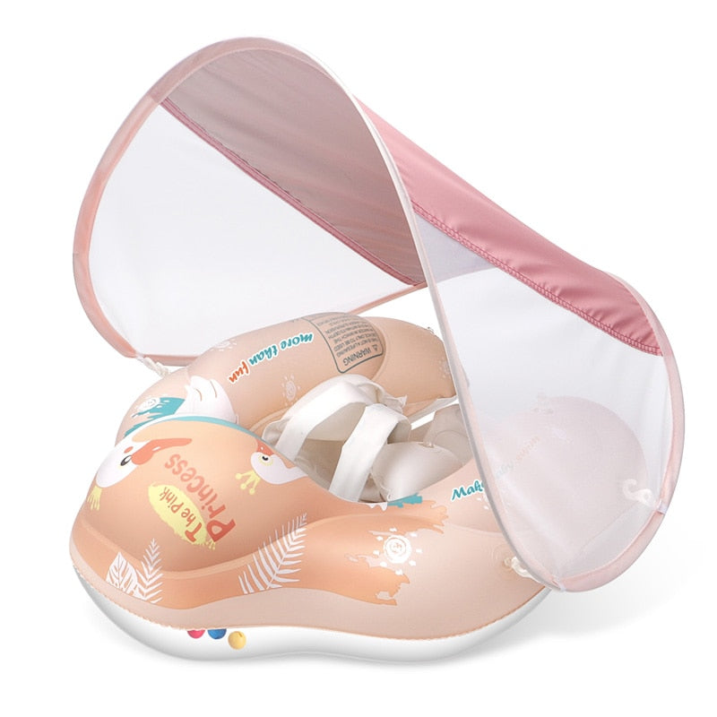 Baby Schwimmen Float Mit Baldachin Aufblasbare Infant Schwimm Ring