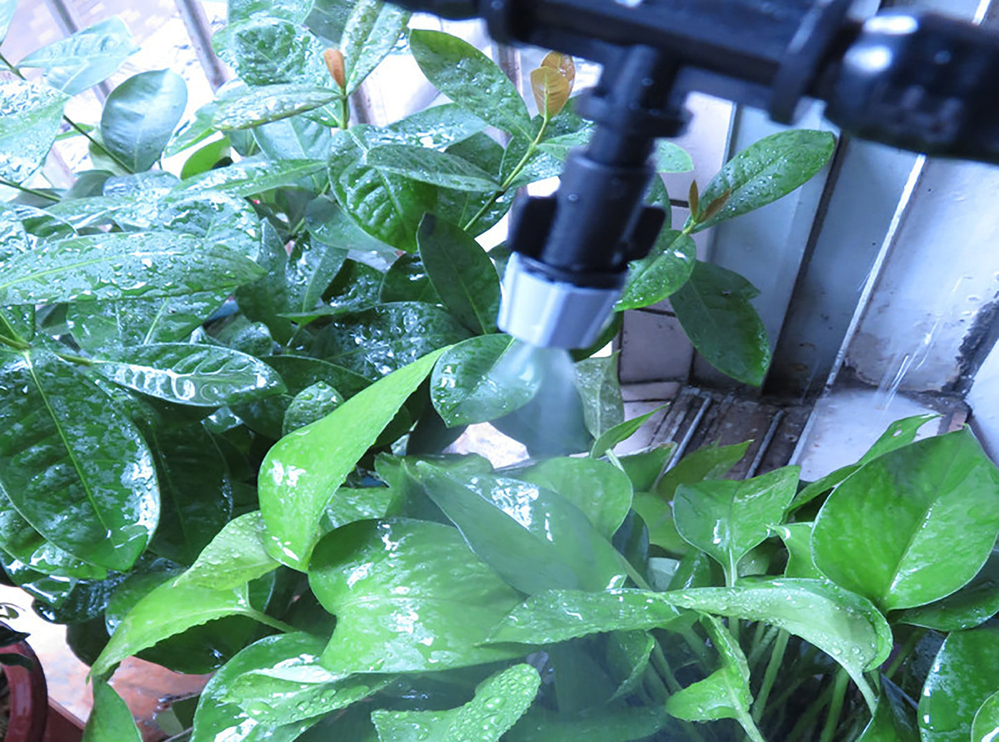1 Set Nebeldüsen Gartenbewässerungssystem, Tragbares Vernebeln Automatische Bewässerung