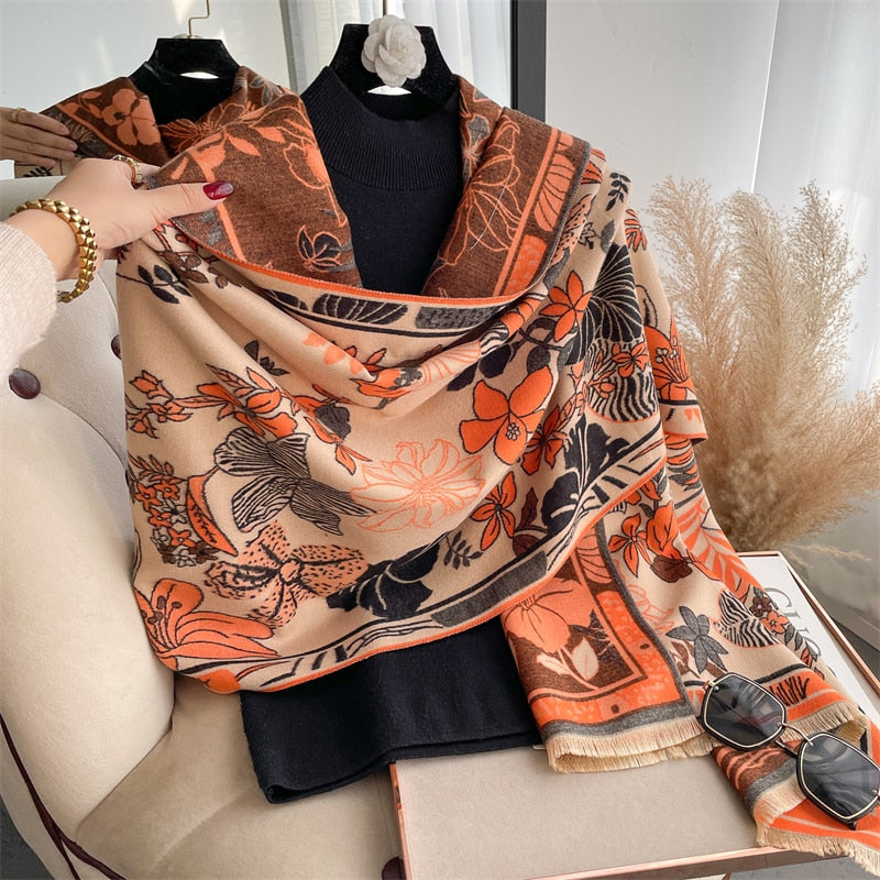 Damen  Winter Kaschmirschal Design, Warme Pashmina Decke