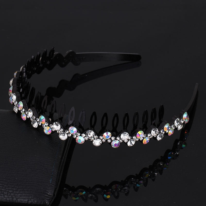 Mode Perle Nicht-Slip Strass elastische Haarbänder, Haarzubehör, Kopfschmuck