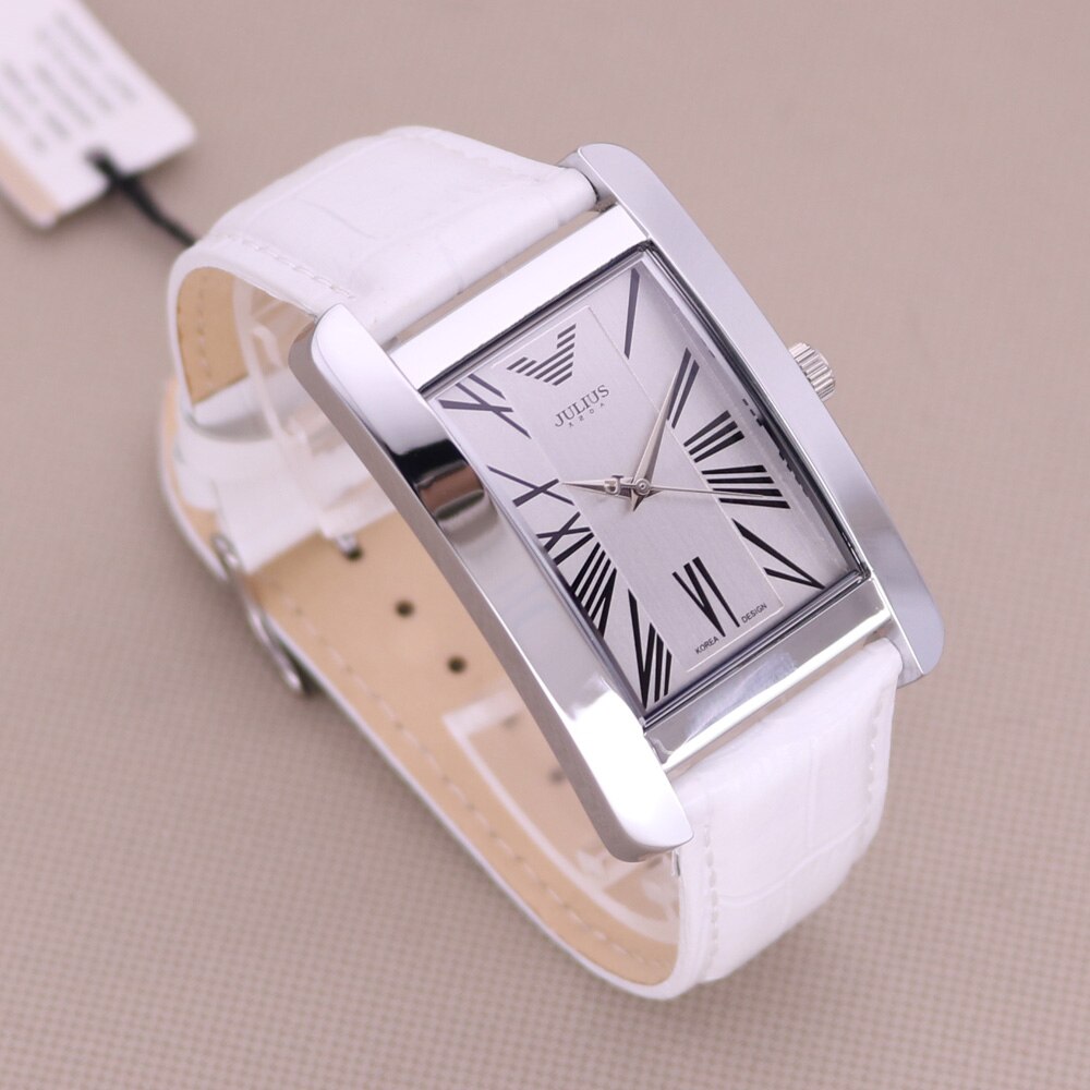 Klassische Frauen & Männer Luxus Armbanduhr aus Leder