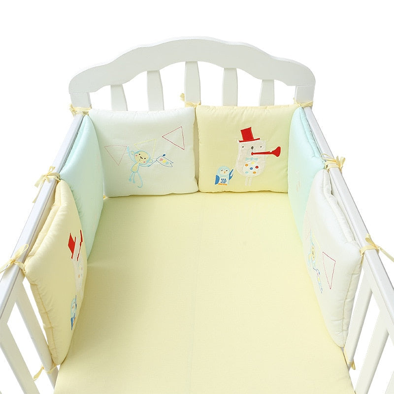 6 Stück/Set Kinderbett Nestchen Baby Kopfschutz in der Krippe, Babybett Schutz