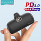 Mini tragbare Powerbank 5000mAh, PowerBank QC PD Schnelles Aufladen für iPhone 14, 13, 12