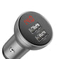 Baseus 24W USB Autoladegerät Duales USB Ladegerät mit LED Anzeige Universelles Handy Ladegerät für iPhone Huawei Xiaomi