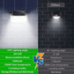 202 Leds Solar Wandleuchte Human Sensing Licht im Freien Wateproof IP65 Garten Lampe für Veranda Hinterhof Korridor Garten Hof