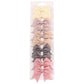 10Pcs/Set neue solide Band Bowknot Haarspangen für Baby Mädchen, handgemachte niedliche HaarnadelsBögen