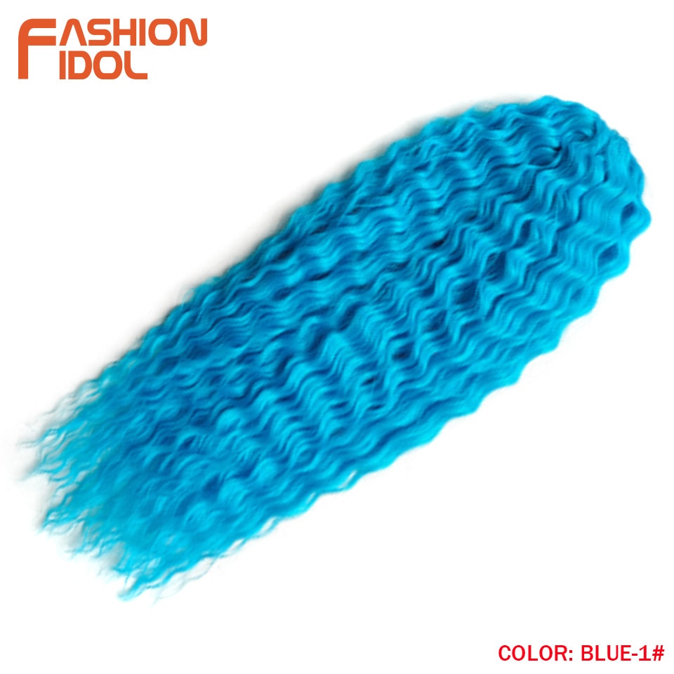 Ariel Curl Hair Wasserwelle Twist Crochet Hair Synthetic Braid Hair Ombre Blonde Pink 22 Inch Deep Wave Braiding Hair Extension