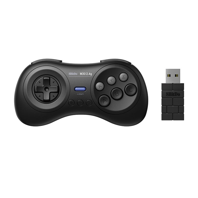 8BitDo M30 2.4G Wireless Gamepad für Sega Genesis/Gega Genesis Mini und Mega Drive/Mini – Sega Genesis Wireless Game Controller