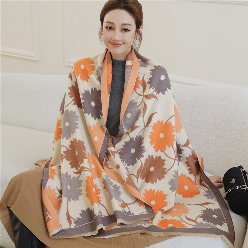 Damen  Winter Kaschmirschal Design, Warme Pashmina Decke