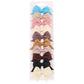 10Pcs/Set neue solide Band Bowknot Haarspangen für Baby Mädchen, handgemachte niedliche HaarnadelsBögen