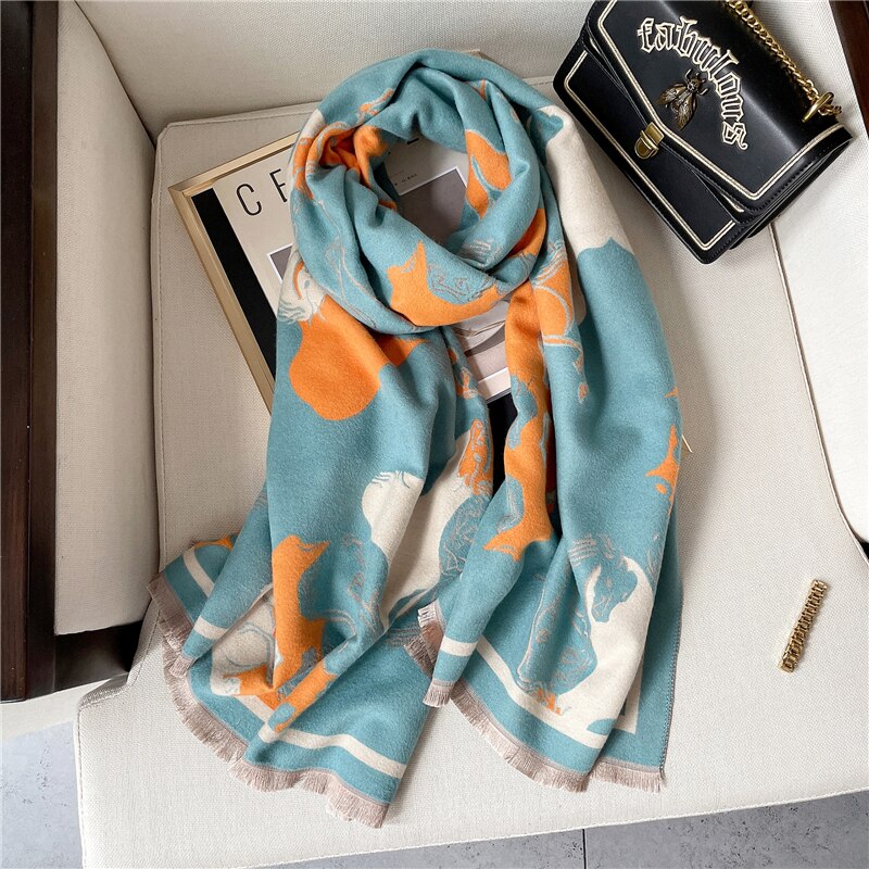 Damen  Winter Kaschmirschal Design, Warme Pashmina Decke