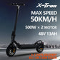 Elektro-Roller 48V, 13AH Maximale Geschwindigkeit 50km/h