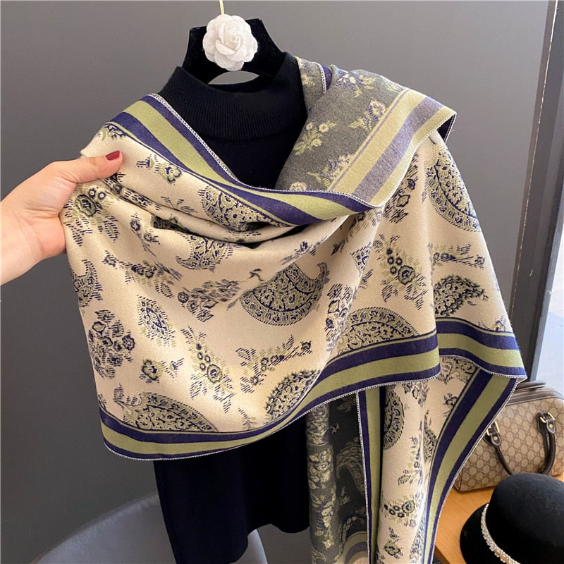 Damen  Winter Kaschmirschal Design, Warme Pashmina Decke