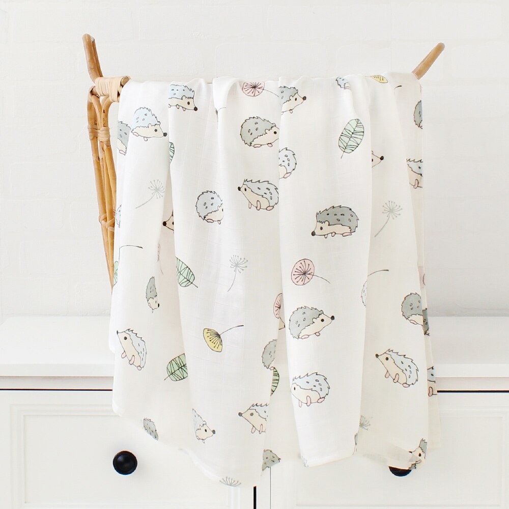120x120cm 70% Bambus + 30% Baumwolle Babydecken für Neugeborene,  Wickeldecke für Baby