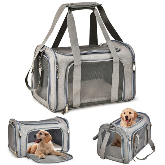 Hundetragetasche Weiche Seitenrucksack, wasserdicht, Sicherheitsleine, Transportbox für kleine Hunde