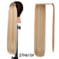 AISI HAIR Synthetische Lange Gerade Pferdeschwanzverlängerung, Blond Wrap Around Pferdeschwanz Clip in Haarteil