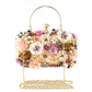 Handgemachte Damen Blumen Clutch Abendtaschen, Stil Geldbörse