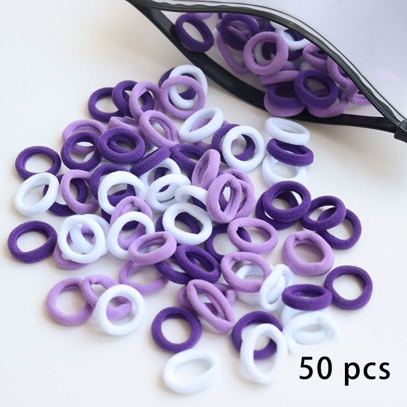 50/100pcs Kinder elastische Haarbänder, Baby Haar Zubehör