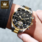 Herren Edelstahl Mechanische Uhr, Automatikuhr Luxus Wasserdichte Sport Herrenuhr