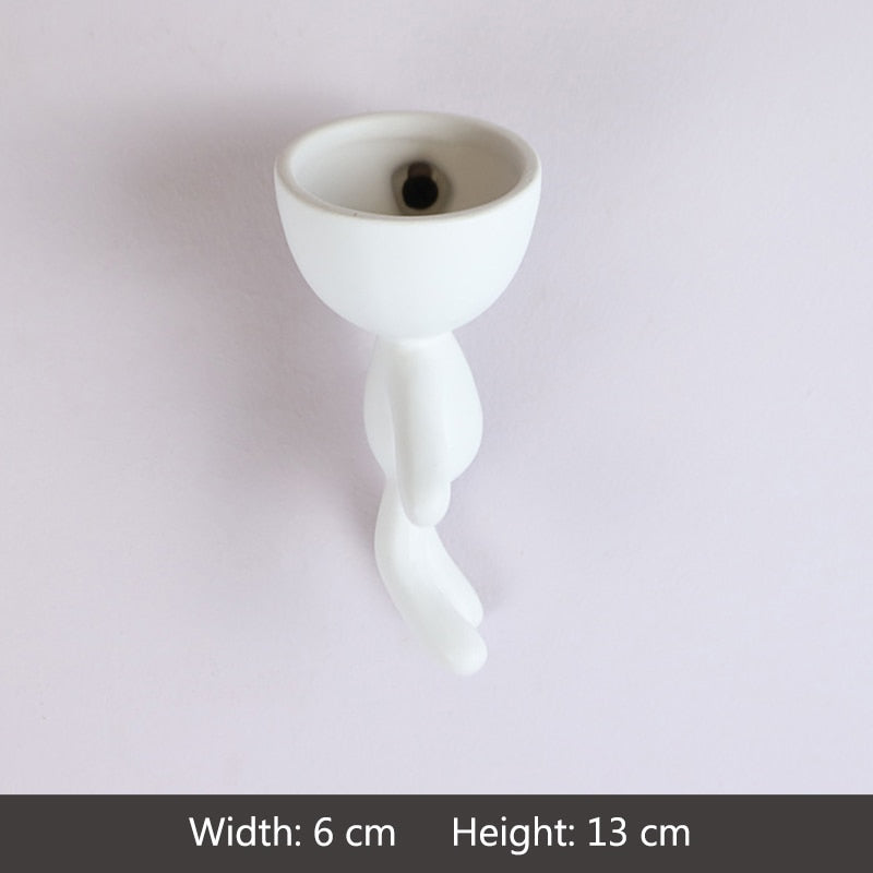 Personalisierter Keramik-Blumentopf, Handgefertigte Handwerkvase für Heimdekoration