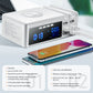 6 Ports QC3.0 USB Ladegerät mit LCD Display Ladestation, Wireless Charger, Schnellladeadapter für iPhone Xiaomi Huawei