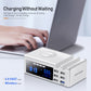 6 Ports QC3.0 USB Ladegerät mit LCD Display Ladestation, Wireless Charger, Schnellladeadapter für iPhone Xiaomi Huawei