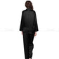 Damen Seidensatin Pyjama Set, Nachtwäsche Loungewear S, M, L, XL, 2XL, 3XL Plus Solid__Fit All Seasons