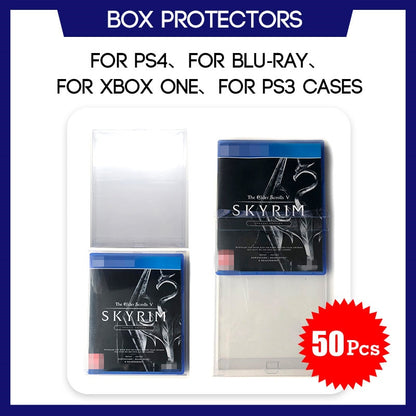 Box-Schutzhülle für PS4, Blu-ray, Xbox One & für PS3-Spiele,  benutzerdefinierter durchsichtiger Kunststoffschutz