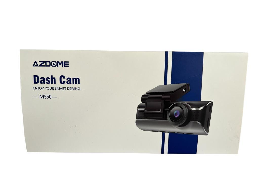 AZDOME M550 Nachtsicht Kamera  3 Kanal Dash Cam, Front Innen Hinten Drei Weg Auto Dash Kamera, 4K+1080P Dual Kanal mit GPS WiFi IR Auto